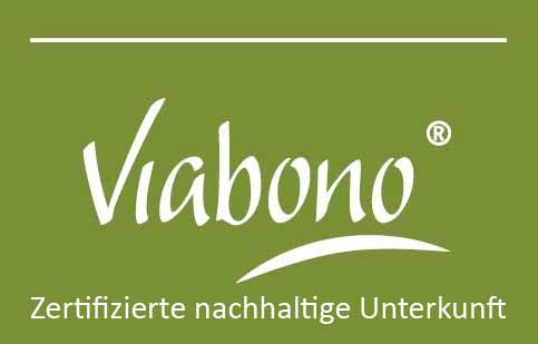 Unser Lieblingseck wurde durch "Viabono für eine nachhaltige Ferienwohnung zertifiziert"